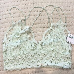 Free People Mint Green Knit bralette
